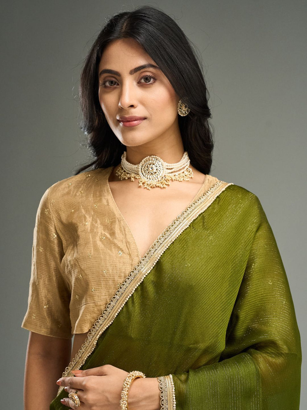 kasee Embellished EmbroideredSaree | Grocsy