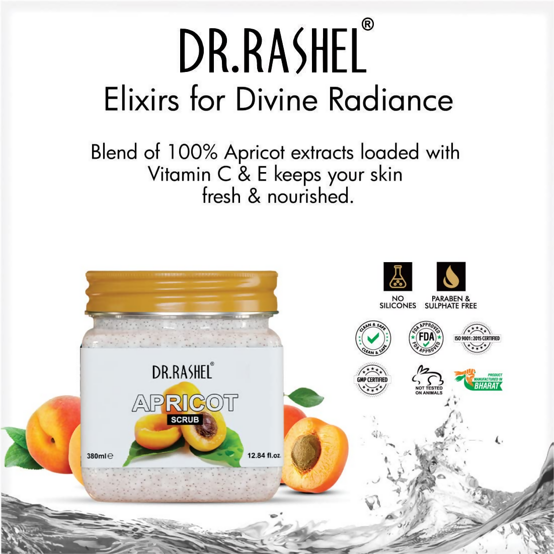 Dr.Rashel Apricot Scrub For Face And Body | Grocsy