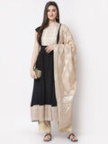 Myshka Black Color Rayon Embroidered Half Sleeve Anarkali Kurta With Dupatta | Grocsy