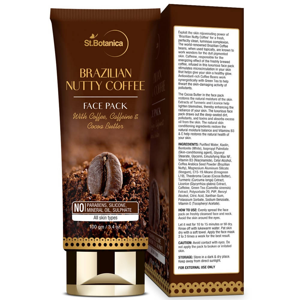 St.Botanica Brazilian Nutty Coffee Face Mask | Grocsy