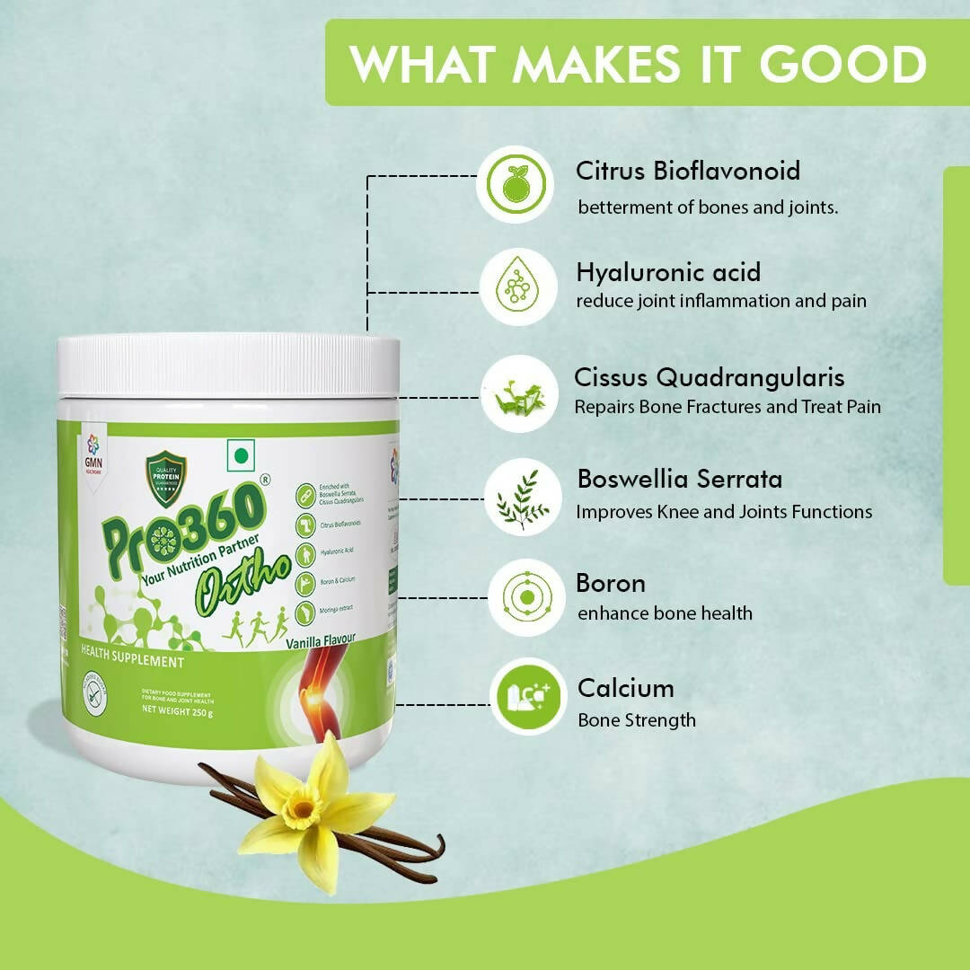 Pro360 Ortho Bone and Joint Protein Supplement Powder | Grocsy