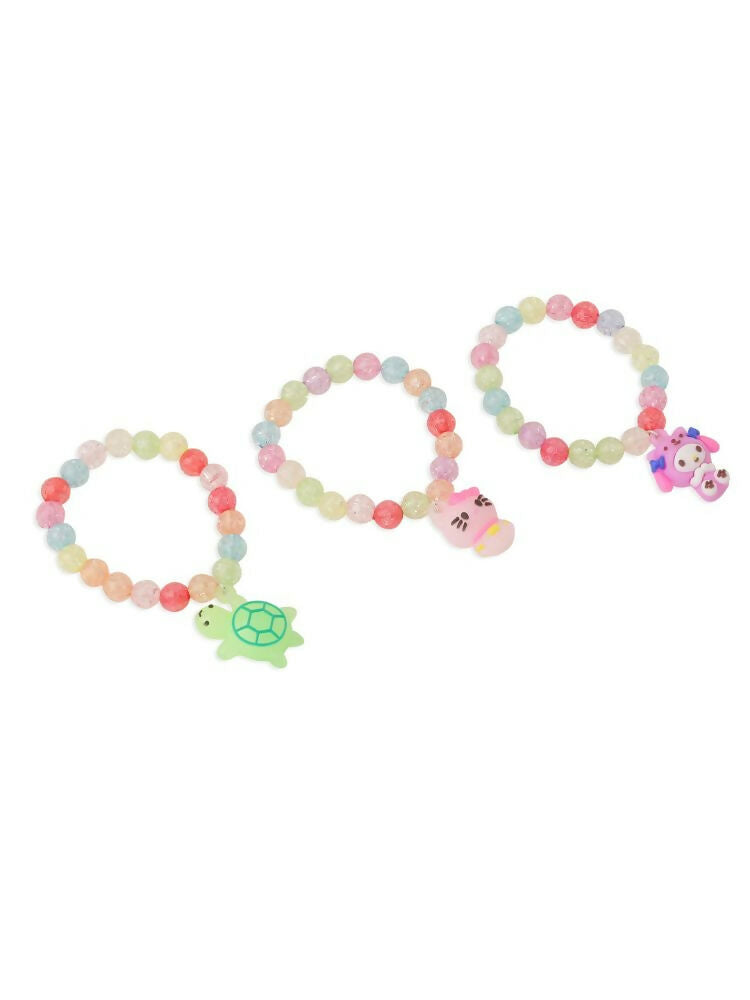 NVR Men & Women Set of 3 Artificial Beads Stylish Bracelet | Grocsy
