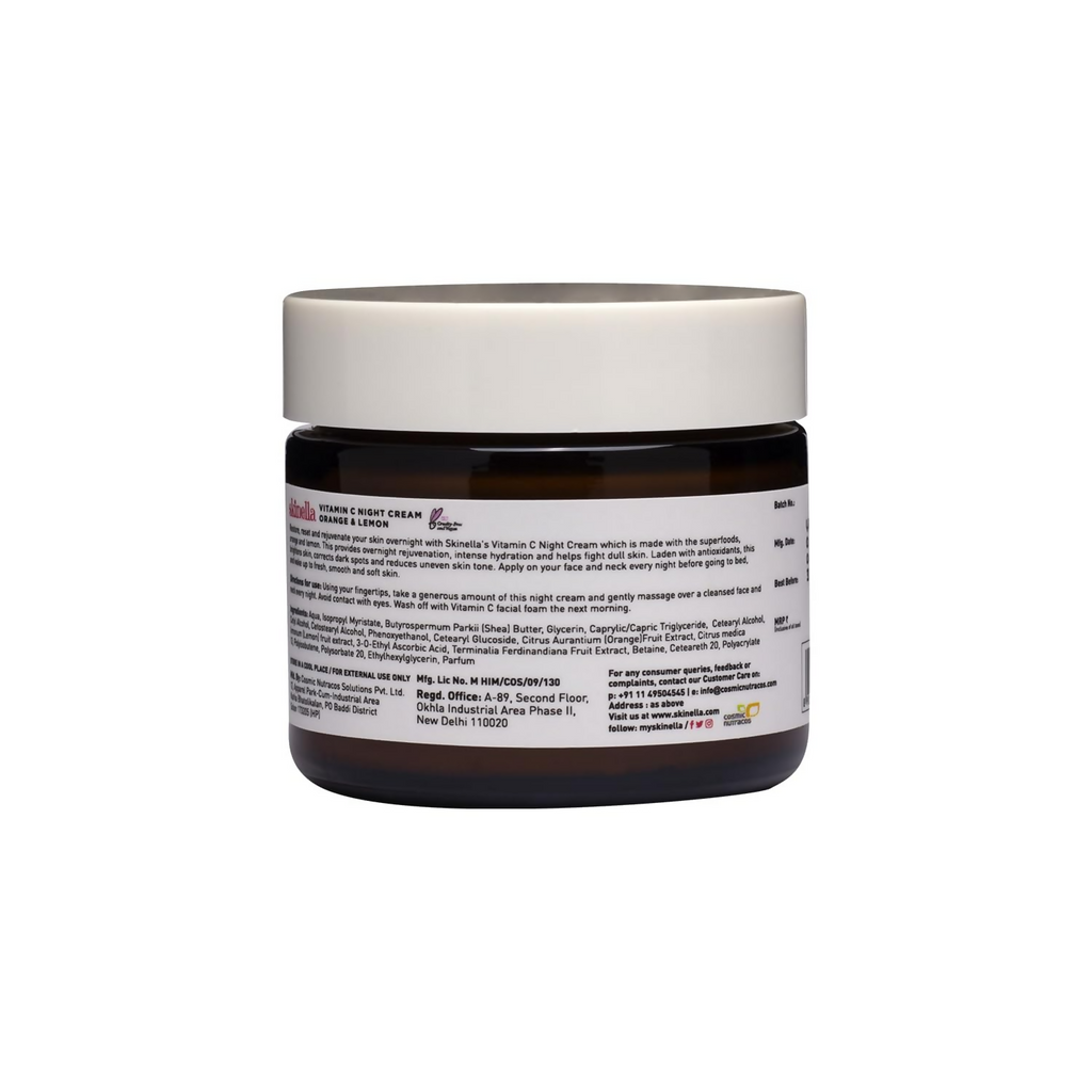 Skinella Vitamin C Night Cream-Orange Lemon | Grocsy