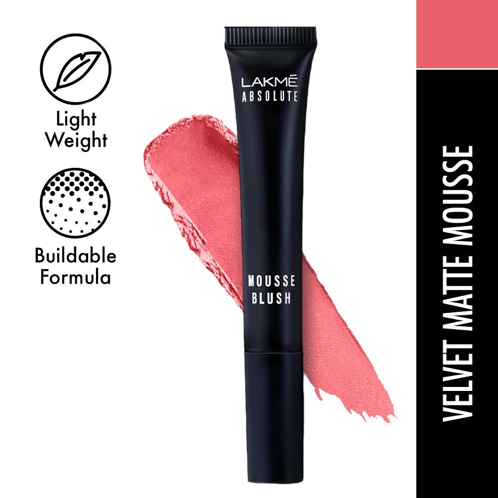 Lakme Absolute Mousse Blush - Pink Rose | Grocsy