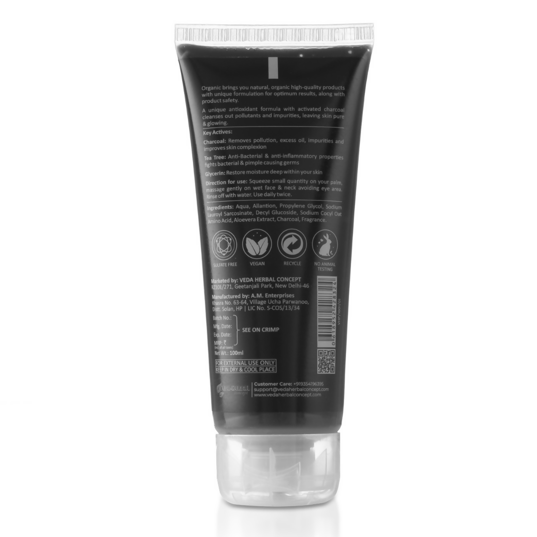 Prisa Organics Activated Charcoal Purifying Face Wash | Grocsy