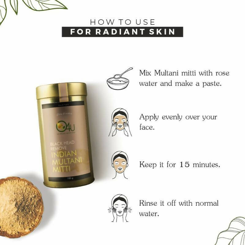 O4U Pure & Natural Multani Mitti Powder | Grocsy
