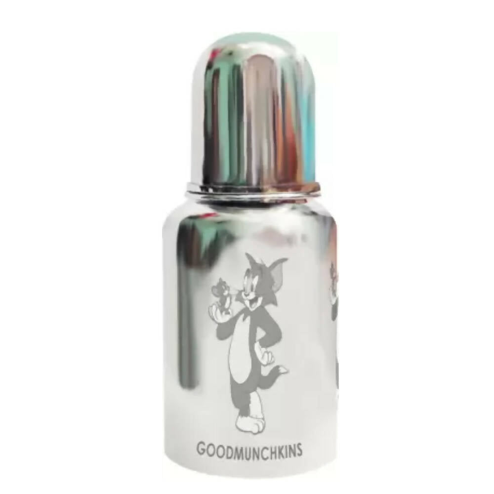 Goodmunchkins Stainless Steel Feeding Bottle 304 Grade Steel, Jointless, BPA Free, Rustfree Bottle For Kids 150 ml | Grocsy