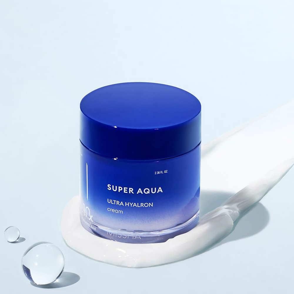 Missha Super Aqua Ultra Hyalron Cream For Intense Hydration And Skin Barrier Support | Grocsy