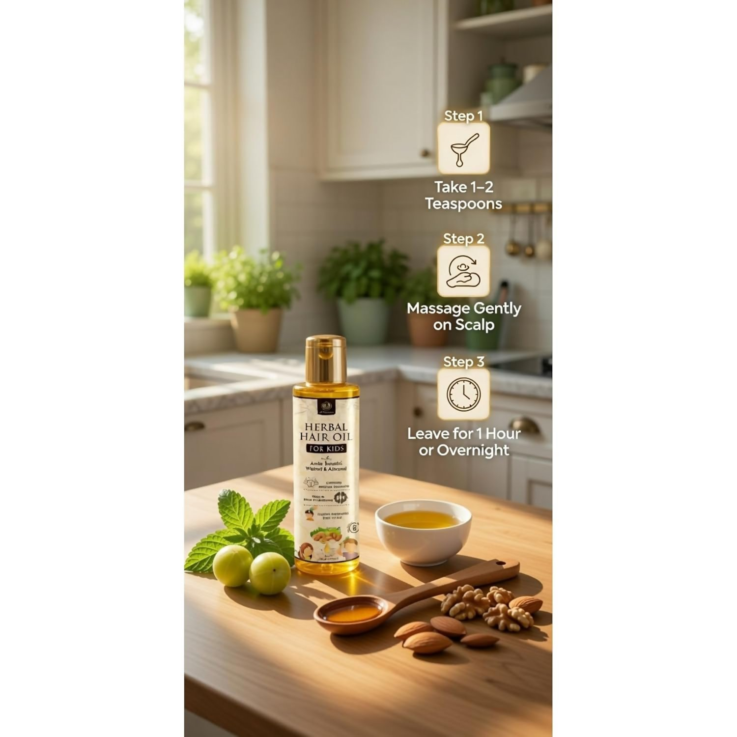 Al Masnoon Herbal Hair Oil For Kids | Grocsy