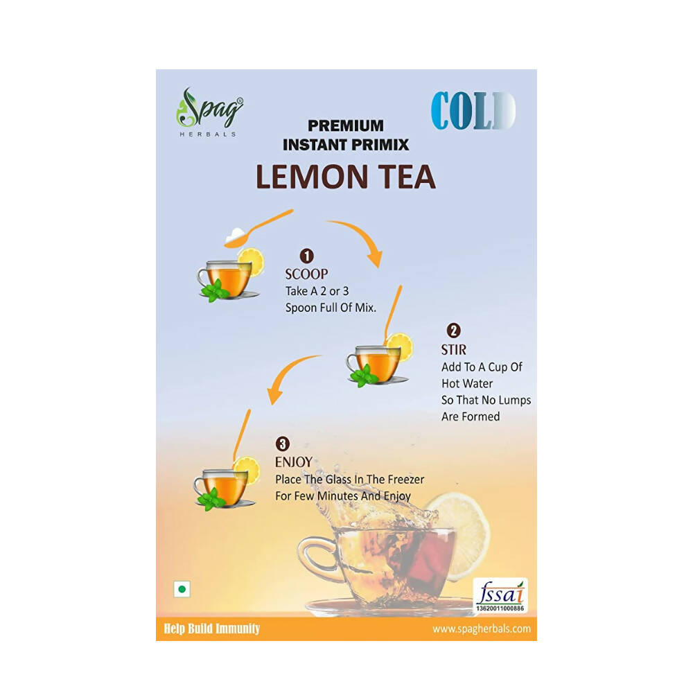 Spag Herbals Cold Instant Premix Lemon Tea | Grocsy
