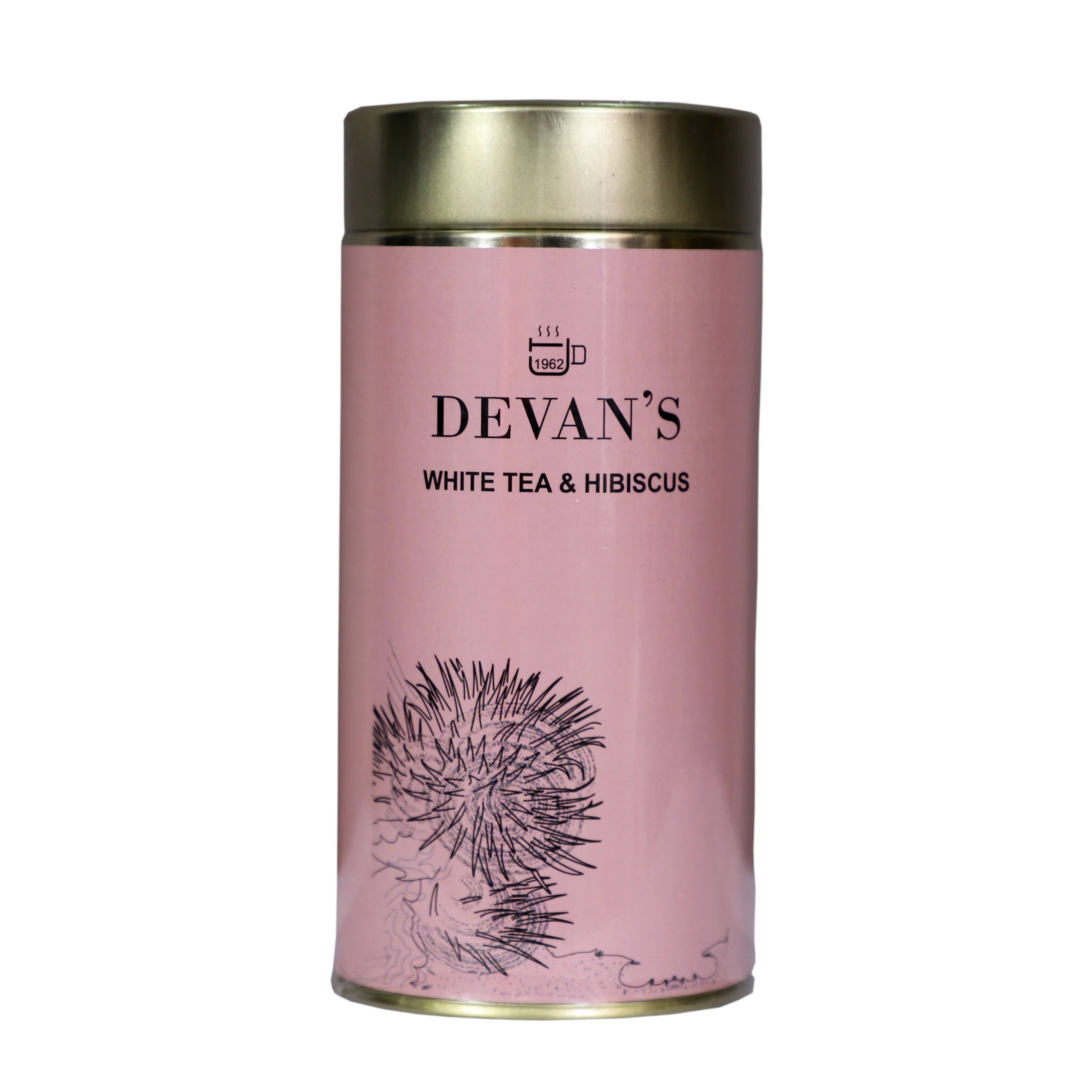 Devan's White Tea & Hibiscus Tea | Grocsy