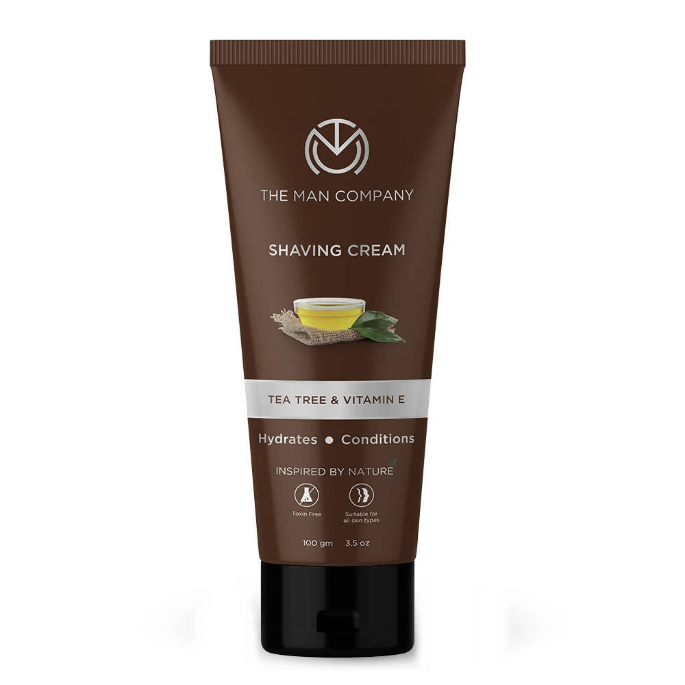 The Man Company Shaving Cream Tea Tree & Vitamin E | Grocsy