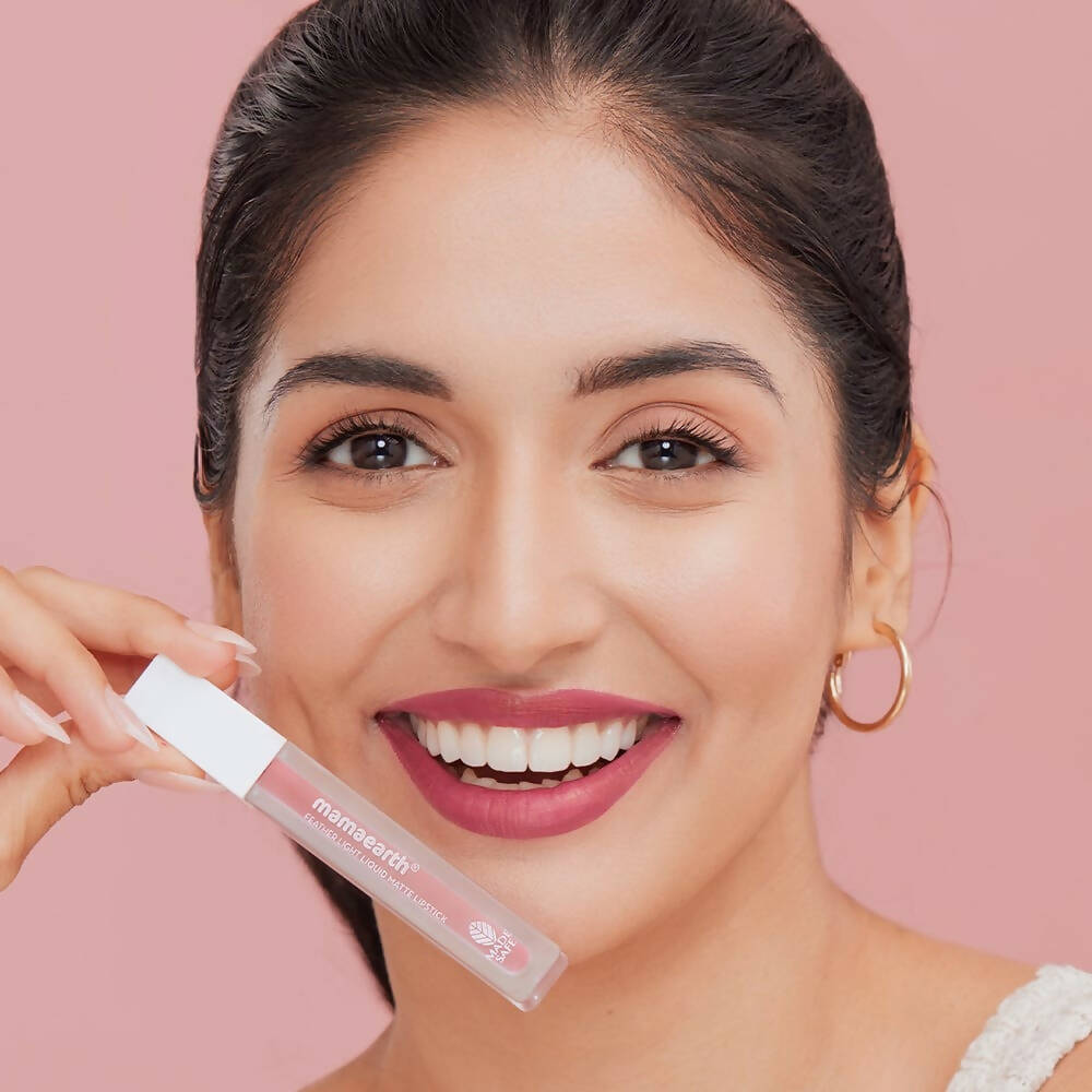 Mamaearth Feather Light Liquid Matte Lipstick - Pink Orchid | Grocsy