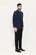 Joban Fashion Blue Colored Terry Rayon Fabric Prince Coat With Pant | Grocsy