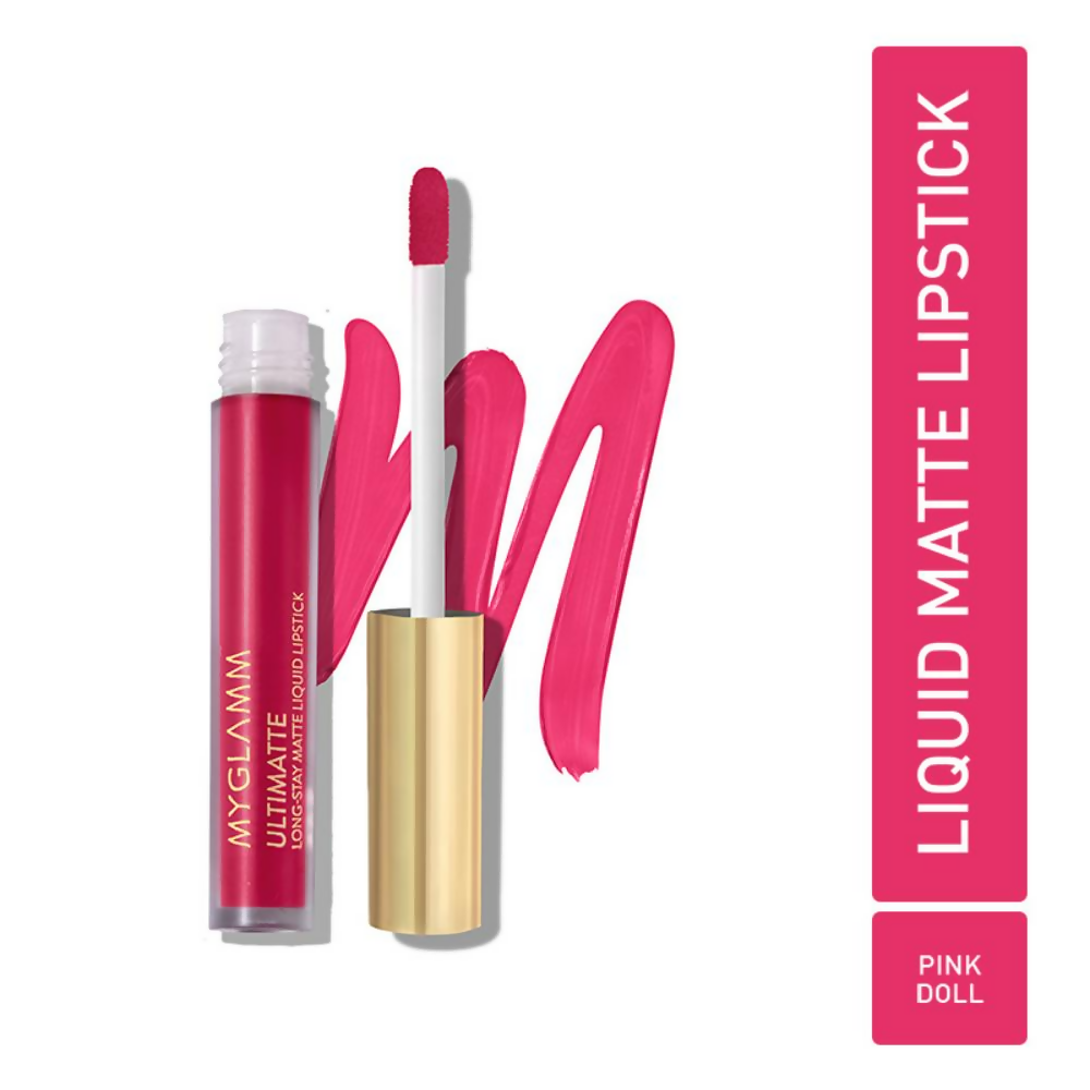 MyGlamm Ultimatte Long Stay Matte Liquid Lipstick - Pink Doll | Grocsy
