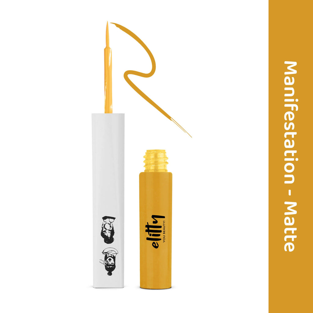 Elitty Yellow Pop Color Matte Finish Liquid - Manifestation- Yellow | Grocsy