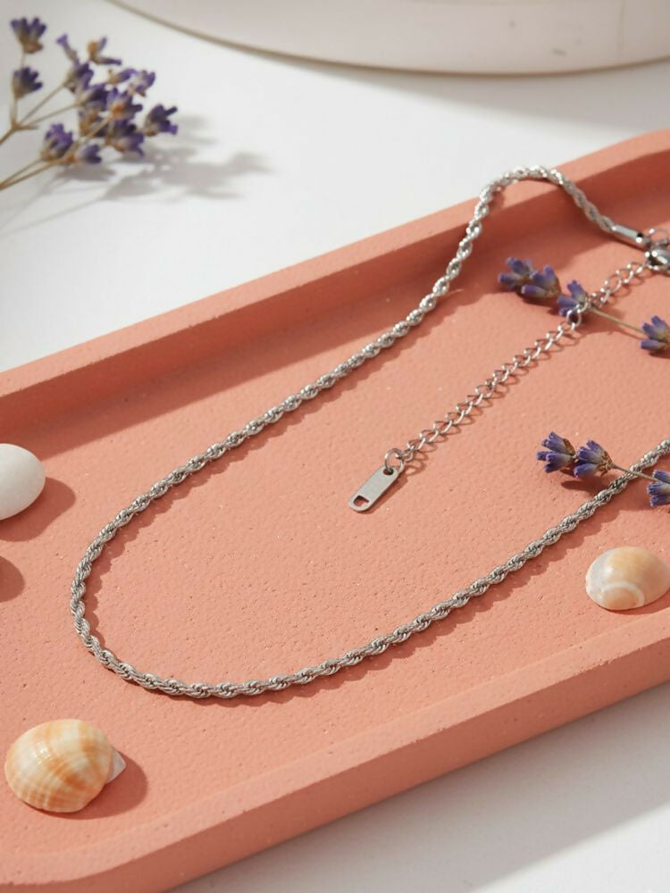 NVR Women German Silver Oxidised Chain | Grocsy