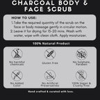 Organicos Charcoal Face & Body Scrub | Grocsy