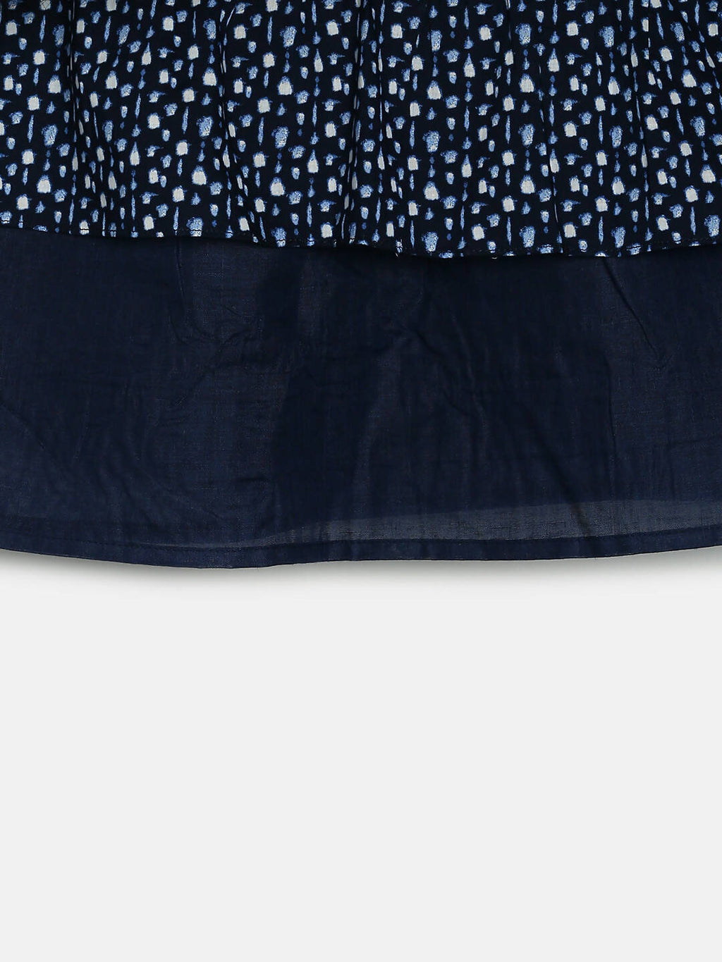 Manet Girls Cotton Frill Sleeve Frock Flower Print - Blue | Grocsy