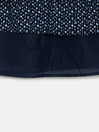 Manet Girls Cotton Frill Sleeve Frock Flower Print - Blue | Grocsy