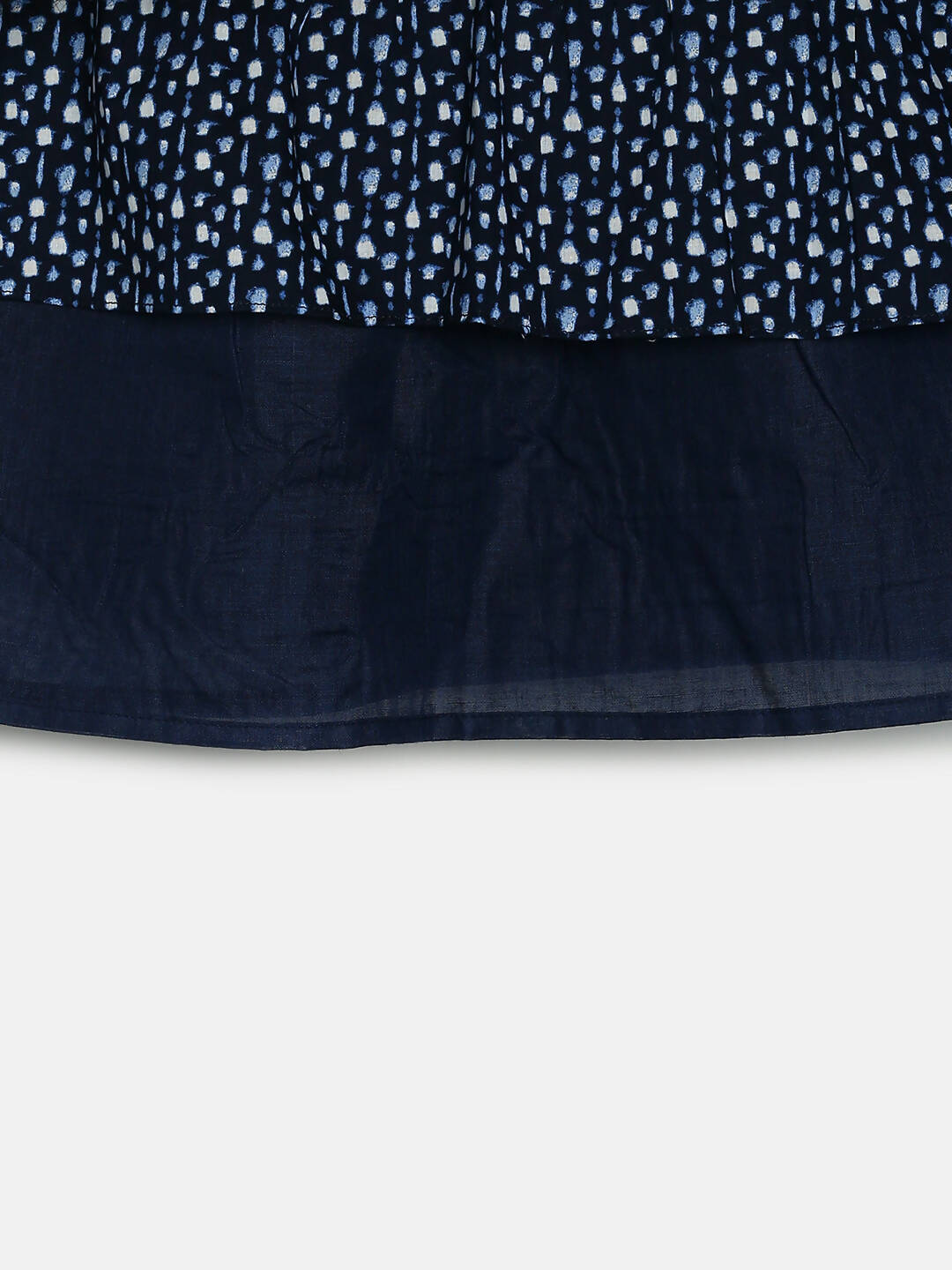 Manet Girls Cotton Frill Sleeve Frock Flower Print - Blue | Grocsy