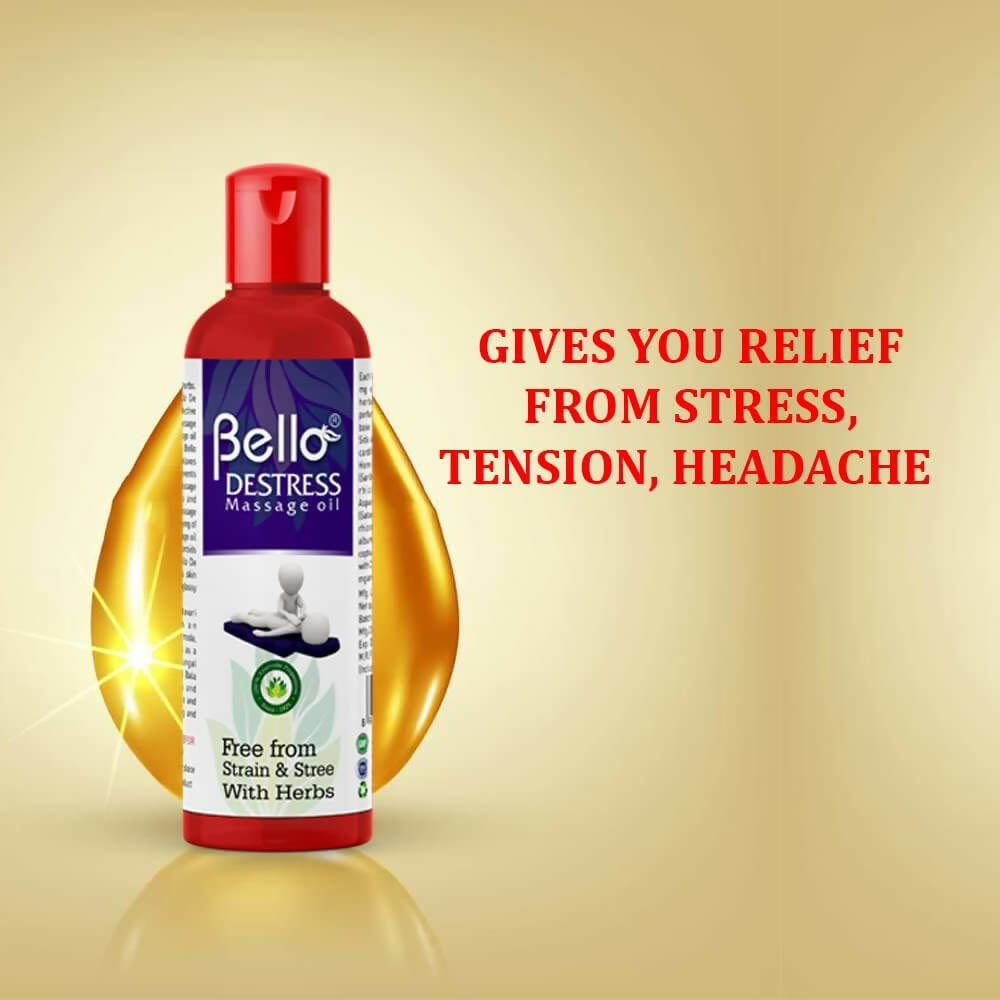 Bello Herbals Destress Massage Oil | Grocsy