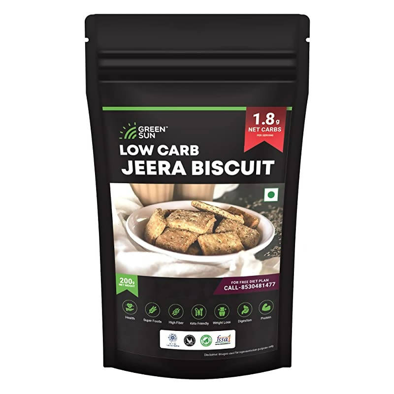 Green Sun Low Carb Jeera Biscuits | Grocsy
