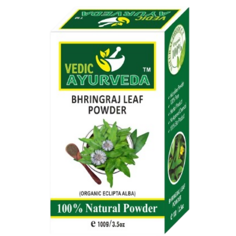 VedicAyurveda Bhringraj Leaf Powder and Hibiscus Powder | Grocsy