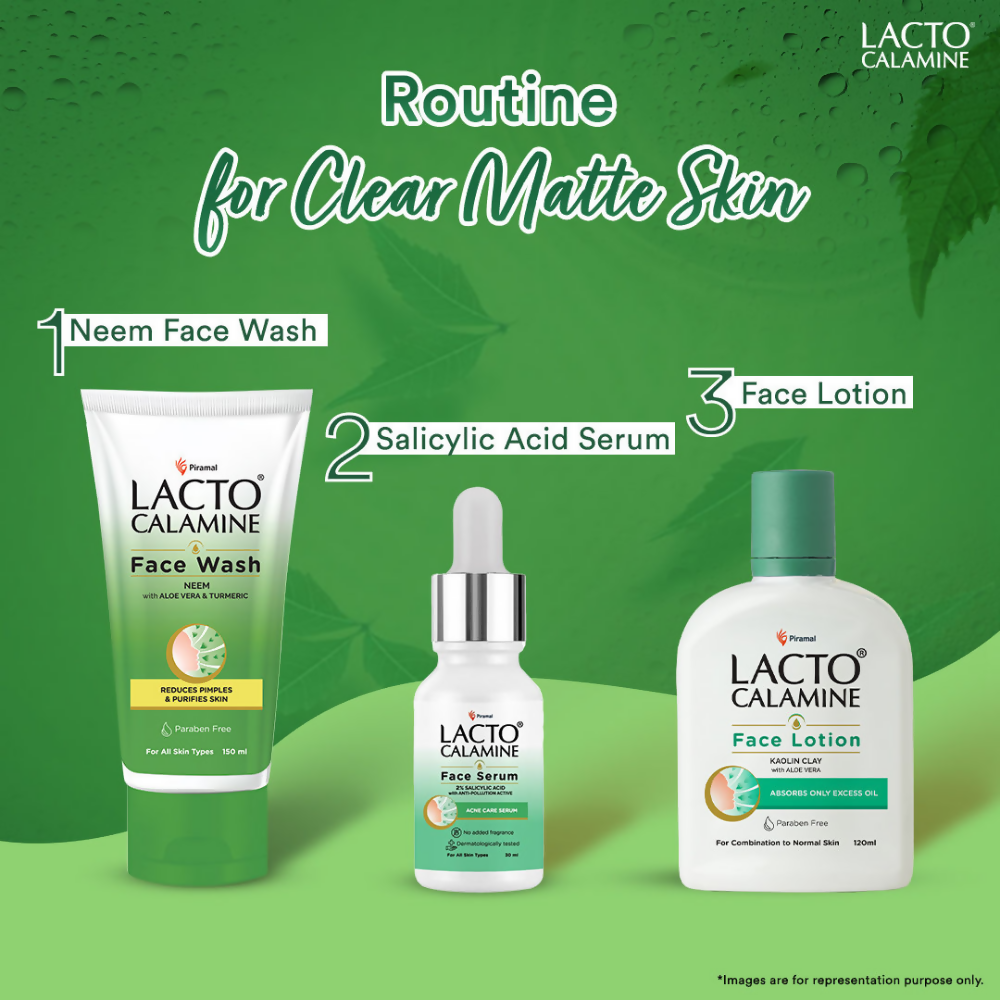 Lacto Calamine Facewash With Neem, Aloe Vera & Turmeric | Grocsy