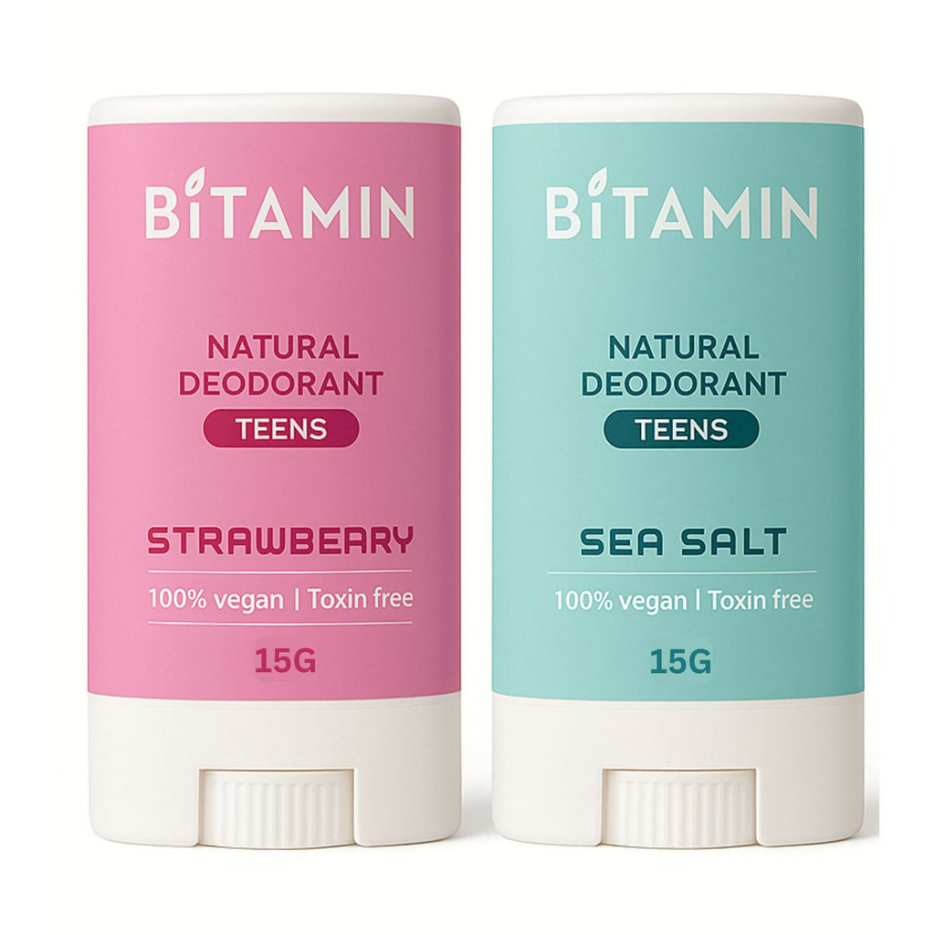 Bitamin Natural Strawbeary, Seasalt, Deodorant Teens | Grocsy