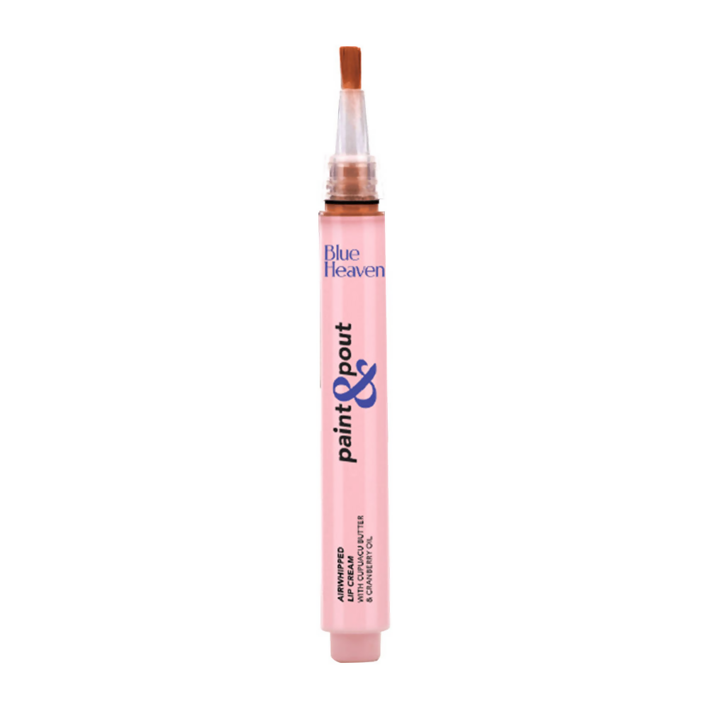Blue Heaven Paint & Pout Airwhipped Lip Cream - Toasted Toffe 08 | Grocsy