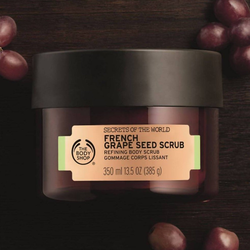 The Body Shop Spa of the World French Grape Seed Scrub | Grocsy