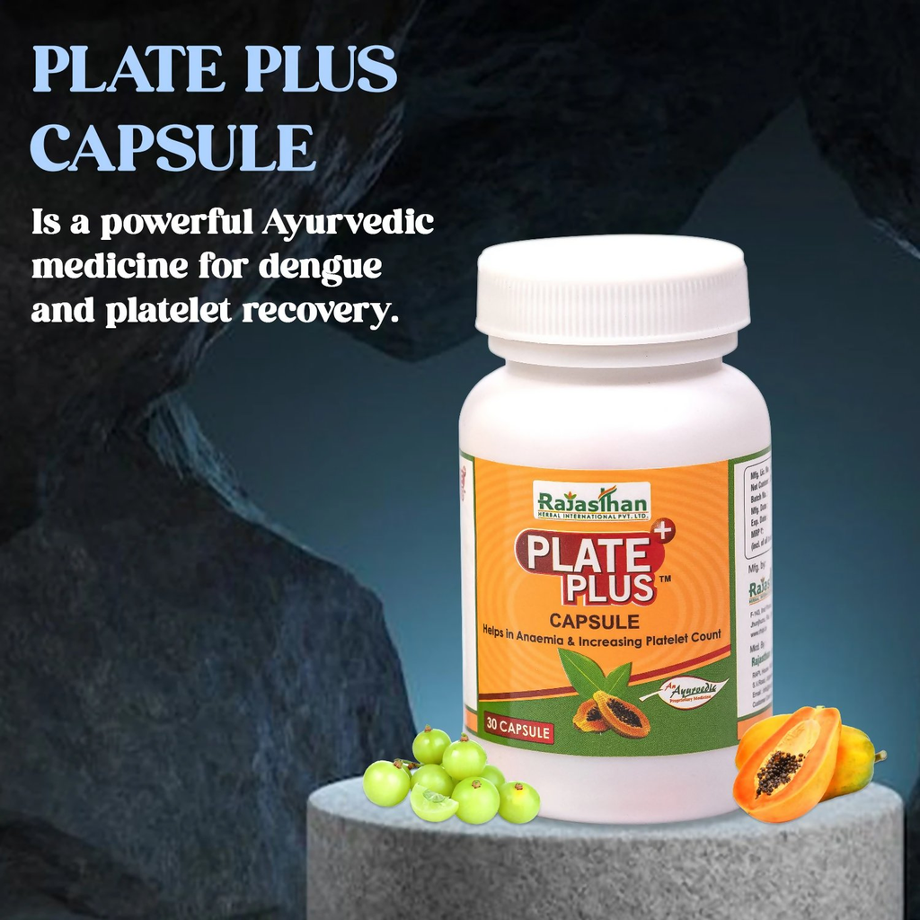 Rajasthan Herbals Plate Plus Capsules | Grocsy