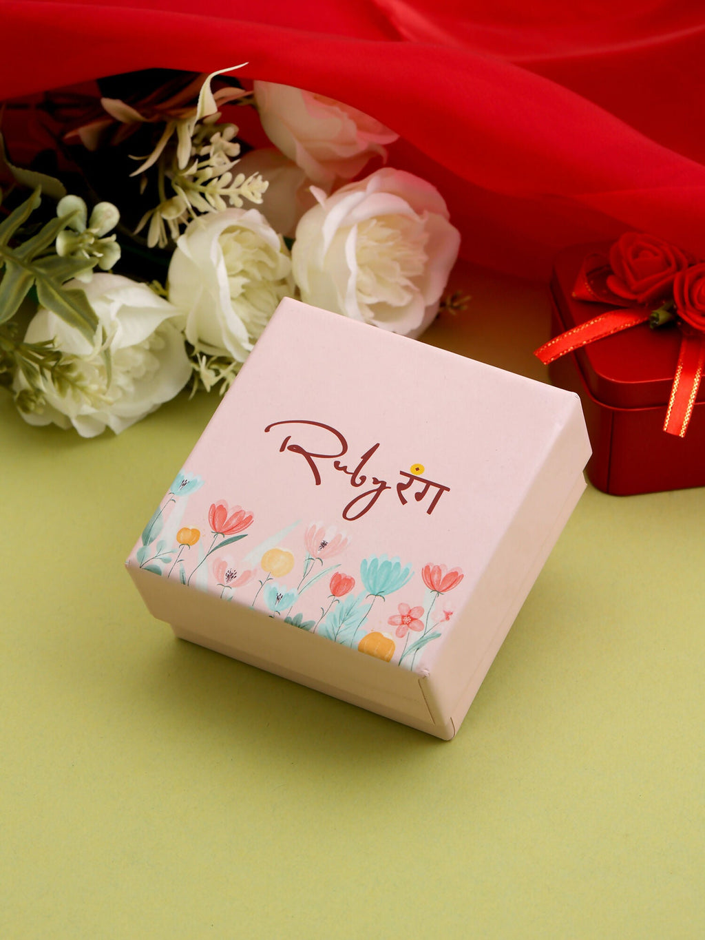 Ruby Raang Kundan Haath Phool | Grocsy