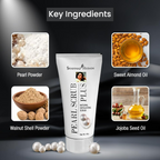 Shahnaz Husain Pearl Scrub Plus (Natural Exfoliating Scrub) | Grocsy