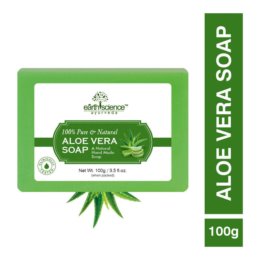 Earth Science Ayurveda Aloe Vera Bath Soap | Grocsy
