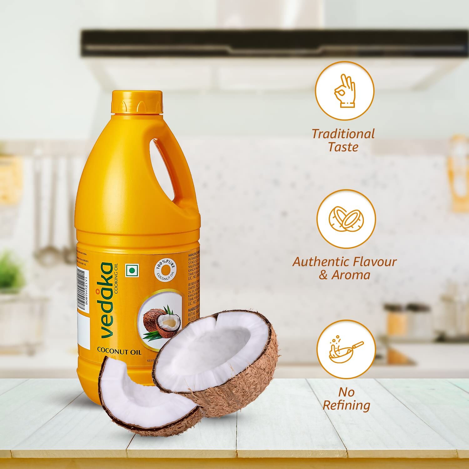 Vedaka Pure Coconut Oil | Grocsy