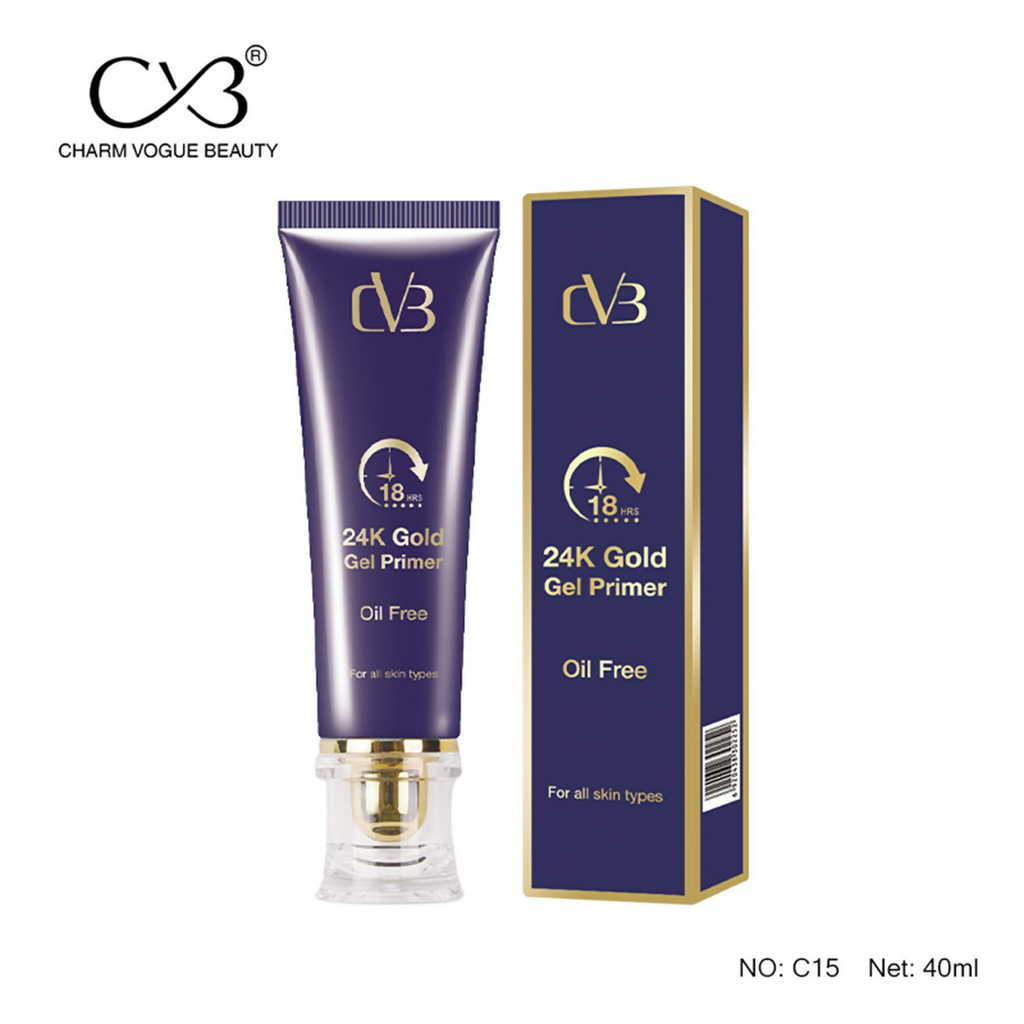 CVB C15 24K Gold Gel Primer for Pores Minimization Anti-Ageing Oil-Free | Grocsy