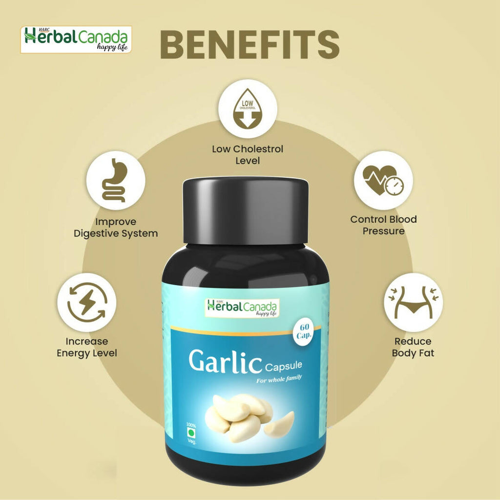 Herbal Canada Garlic Capsules | Grocsy