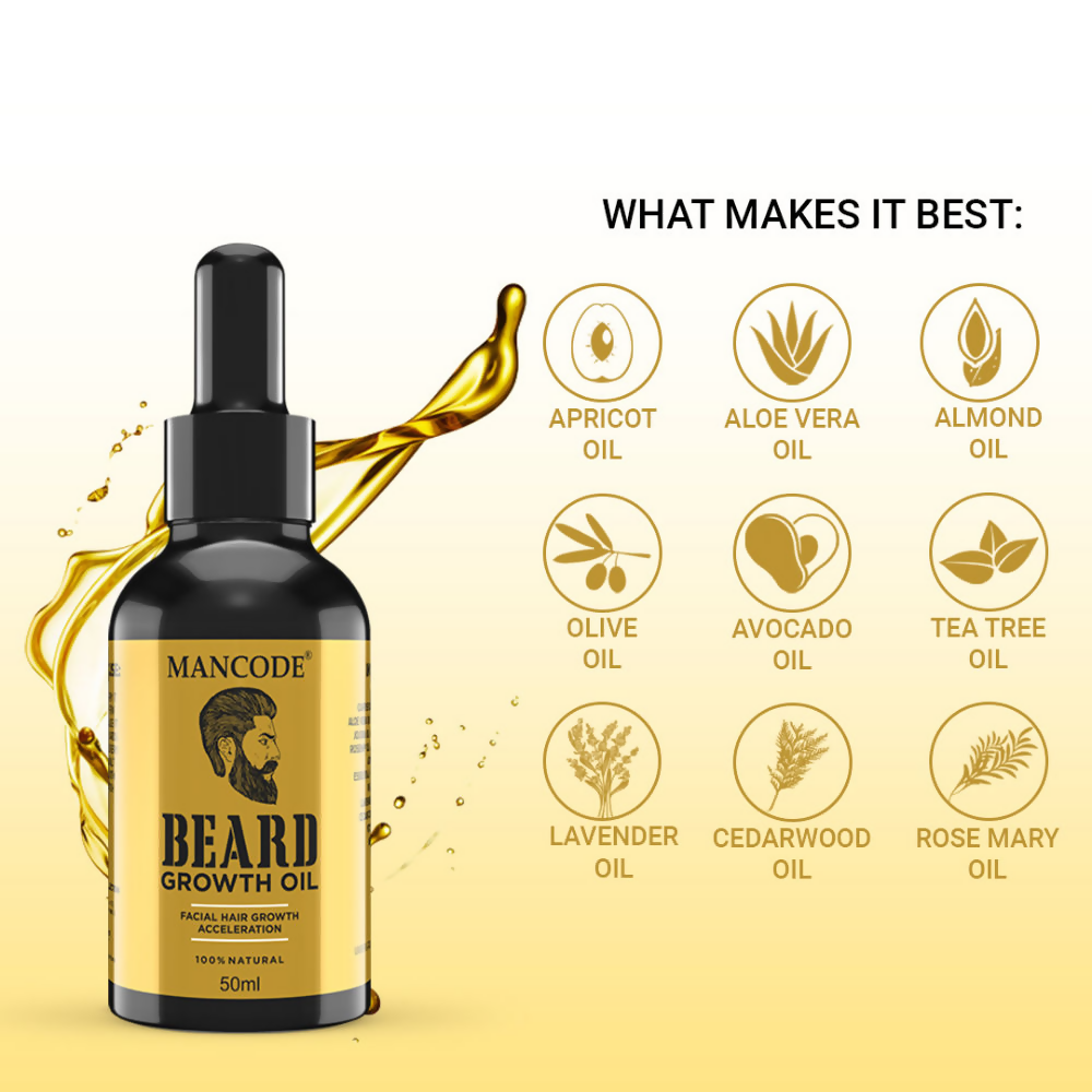 Mancode Beard Growth Oil | Grocsy