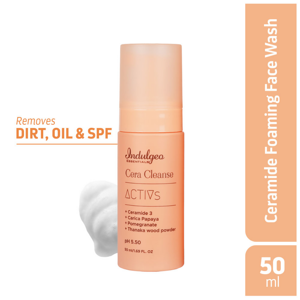 Indulgeo Essentials Cera Cleanse - Ceramide Foaming Face Wash | Grocsy