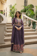 Joban Fashion Onion Georgette Sequence Embroidery Work Kurta Set | Grocsy