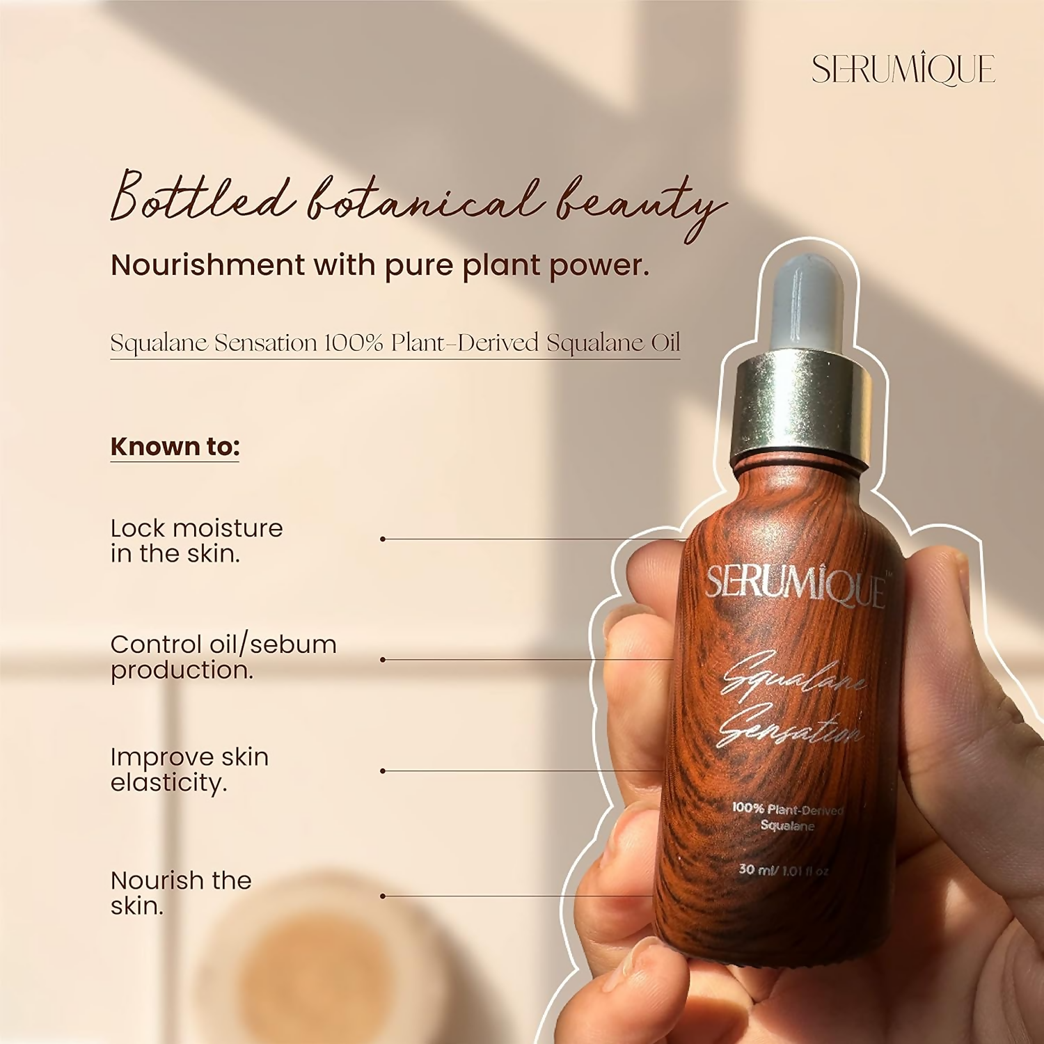 Serumique 100% Squalane Face Oil | Grocsy