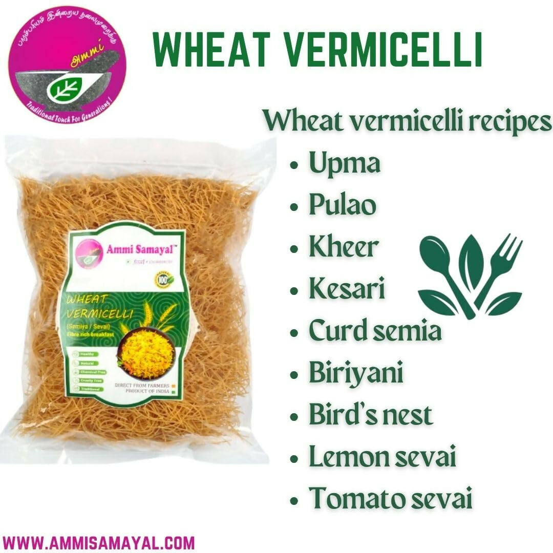 Ammi Samayal Wheat Vermicelli (Semiya/Sevai) and Country Sugar Combo | Grocsy