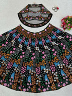 Jyoti Fashion Women's Multicolor Faux Georgette Sequins with Thread Embroidered Designer Lehenga Choli Set | Grocsy