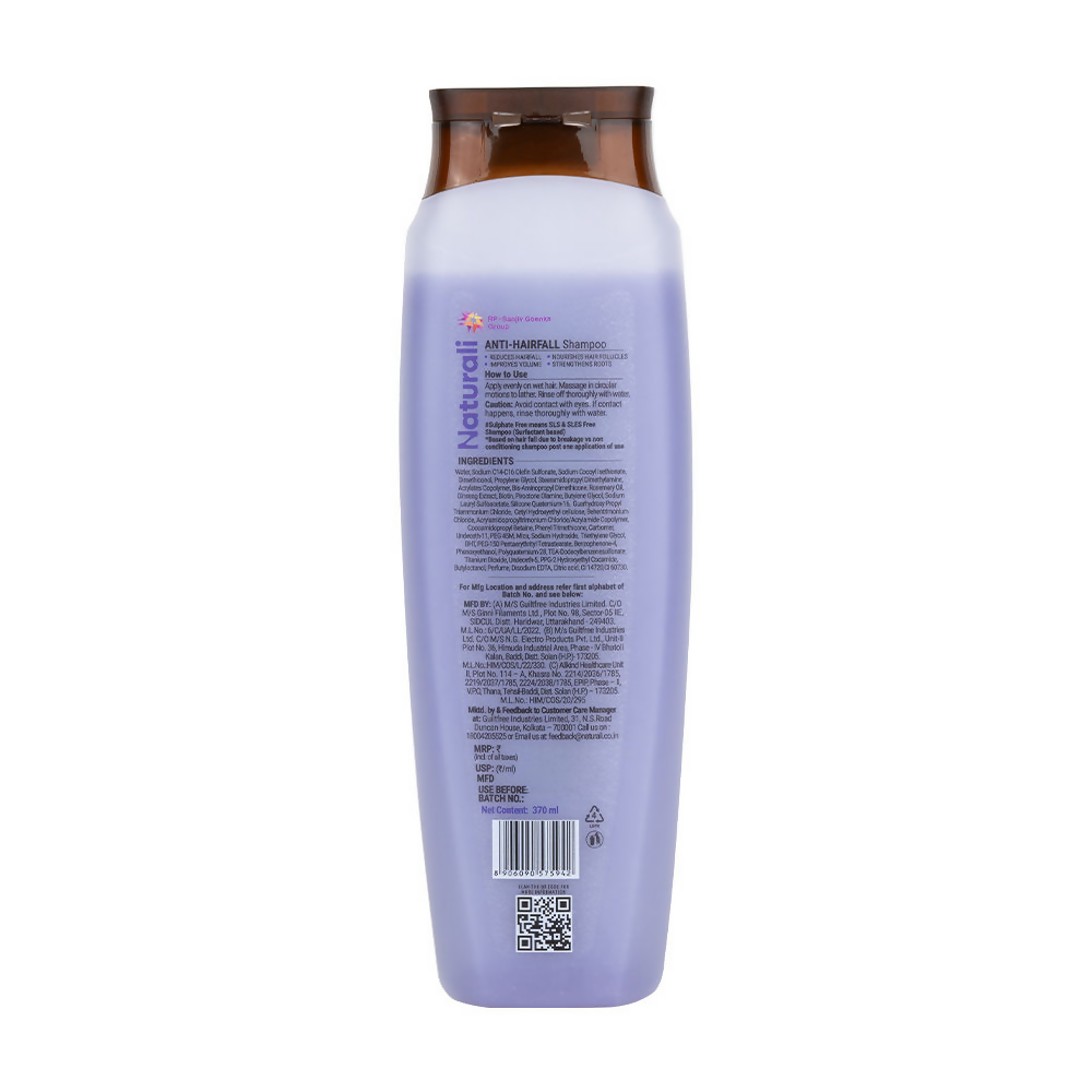 Naturali Anti-Hairfall Shampoo with Rosemary Oil & Ginseng Extract | Grocsy