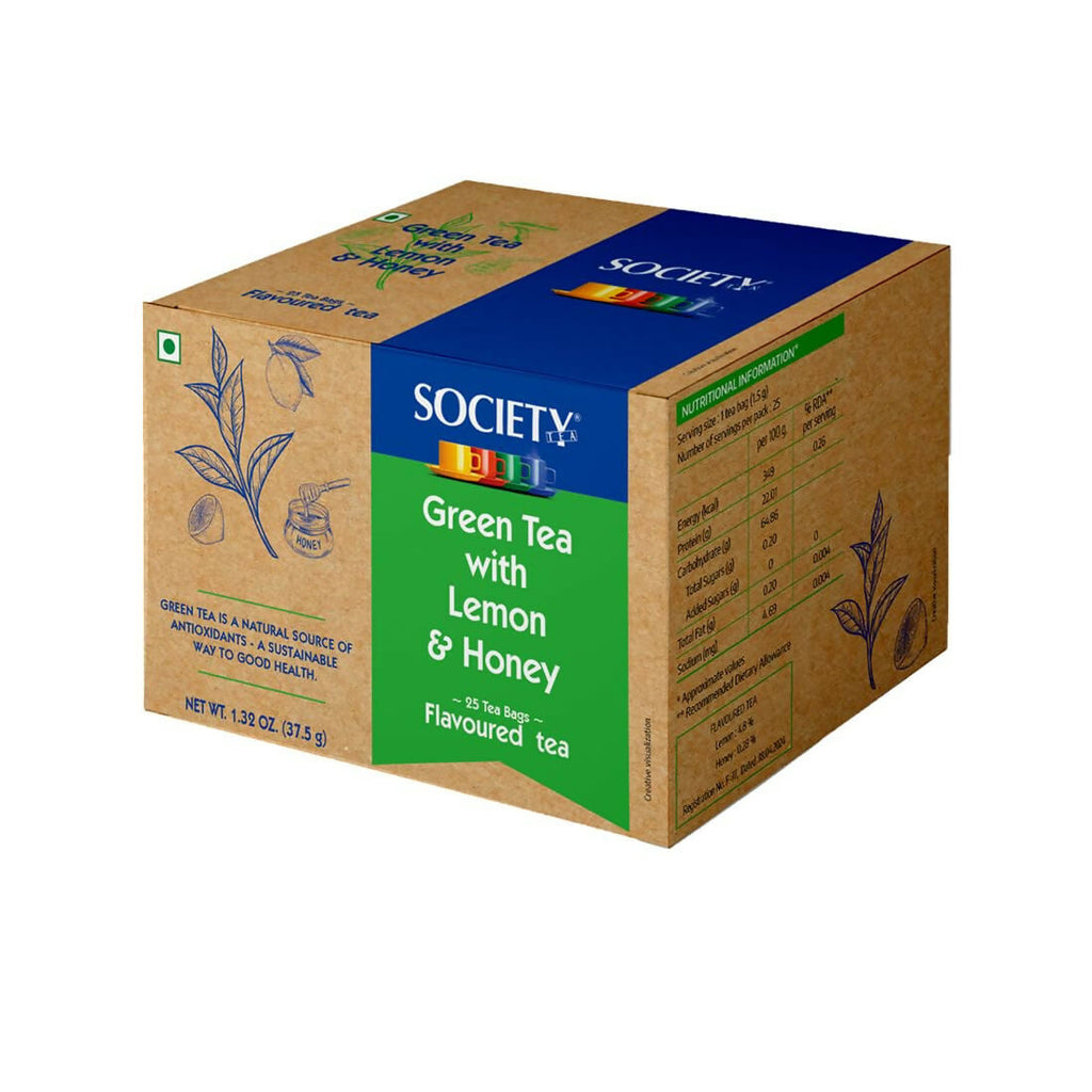 Society Green Tea with Lemon and Honey Flavoured Tea | Grocsy