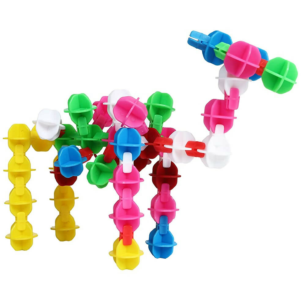 Kipa Educational 200 Snowflakes Toy Pieces Building Blocks Toys for Kids Education Blocks Learning Puzzle Toys-Multi Color | Grocsy