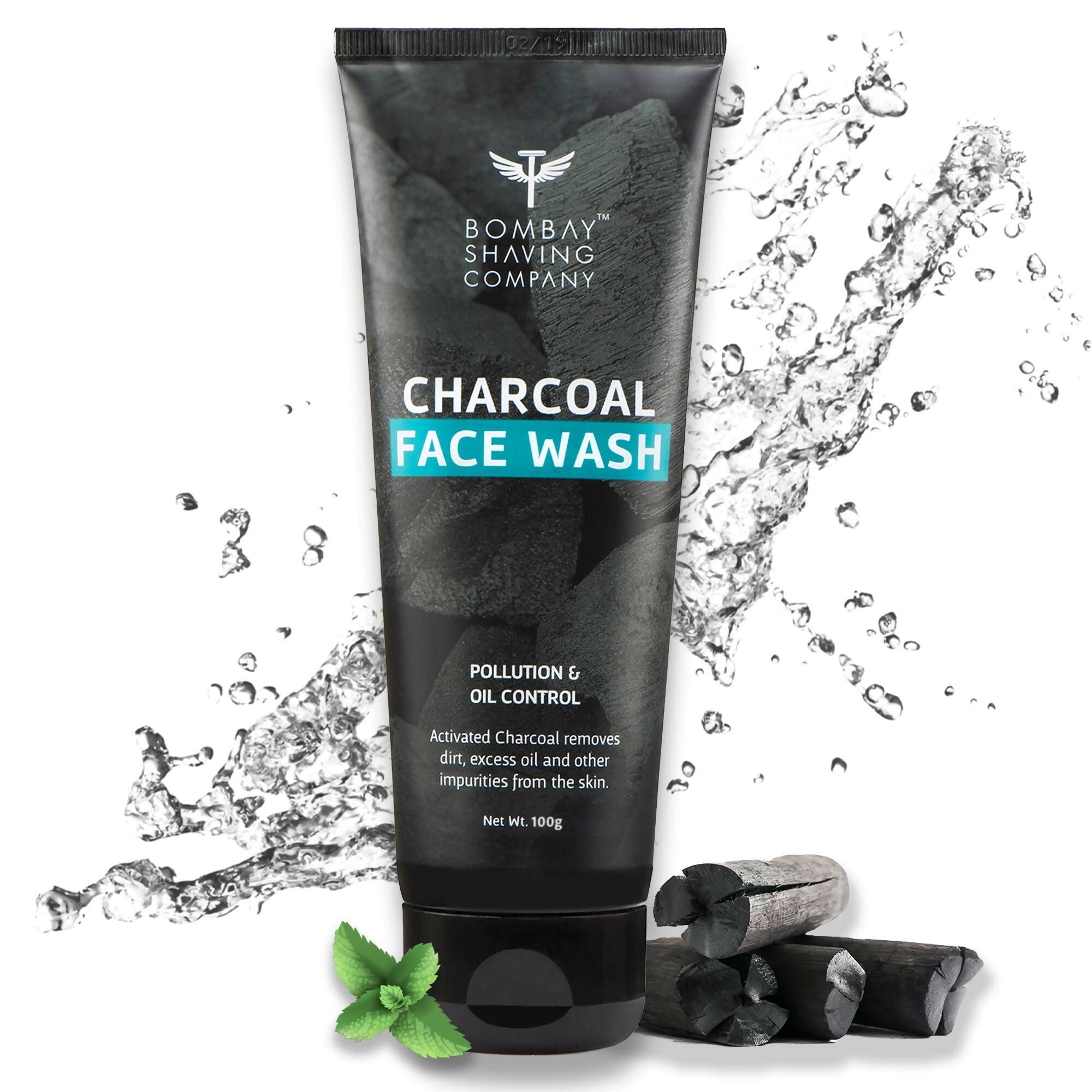 Bombay Shaving Company Charcoal Face Wash for Men Anti Pollution, Oil Control and Brightening | Grocsy