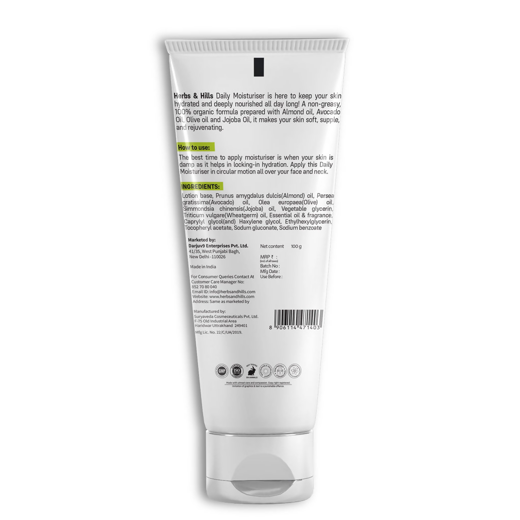 Herbs & Hills Daily Moisturiser | Grocsy